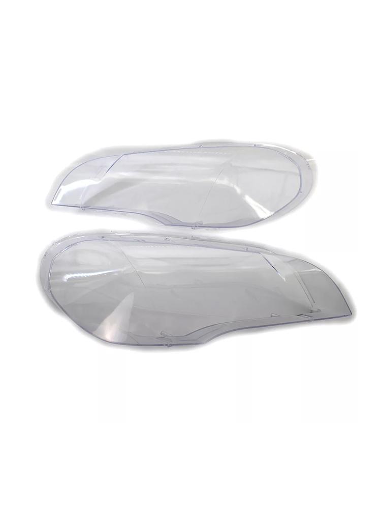 2PCS Clear Headlight Lens Cover Headlamp Left+Right For BMW X5 E70 2007-2013
