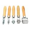 Heavy Duty Ergonomic Motorcycle Muffler Roller Installation Kit Featuring Rust Resistant Alloy Steel And Wooden Handle