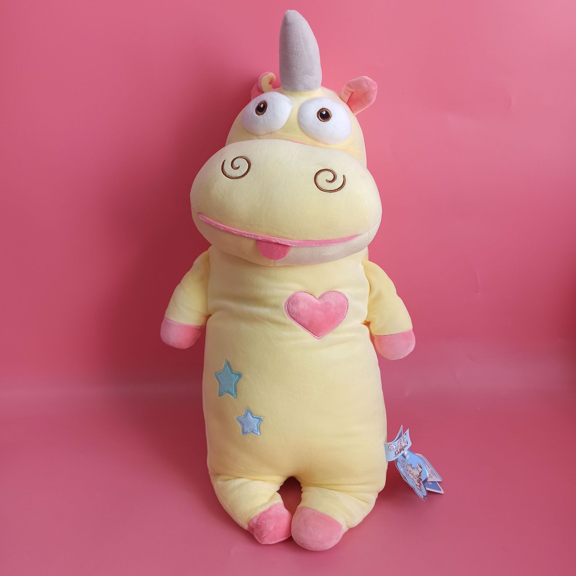 

Toy Unicorn Plush Stuffed Doll With Pp Cotton Filling For Decoration Bedroom жовтий