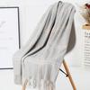 Warm Wool Scarf for Women Winter Plaid Design Soft Wear Open Scarves Female High Quality