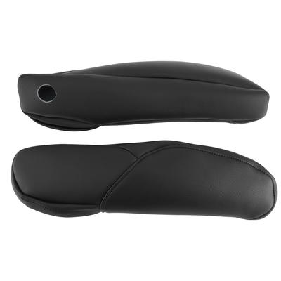 Cubierta decorativa para reposabrazos de asiento de coche, de microfibra y cuero, compatible con Honda CRV 2010-2017, color negro.