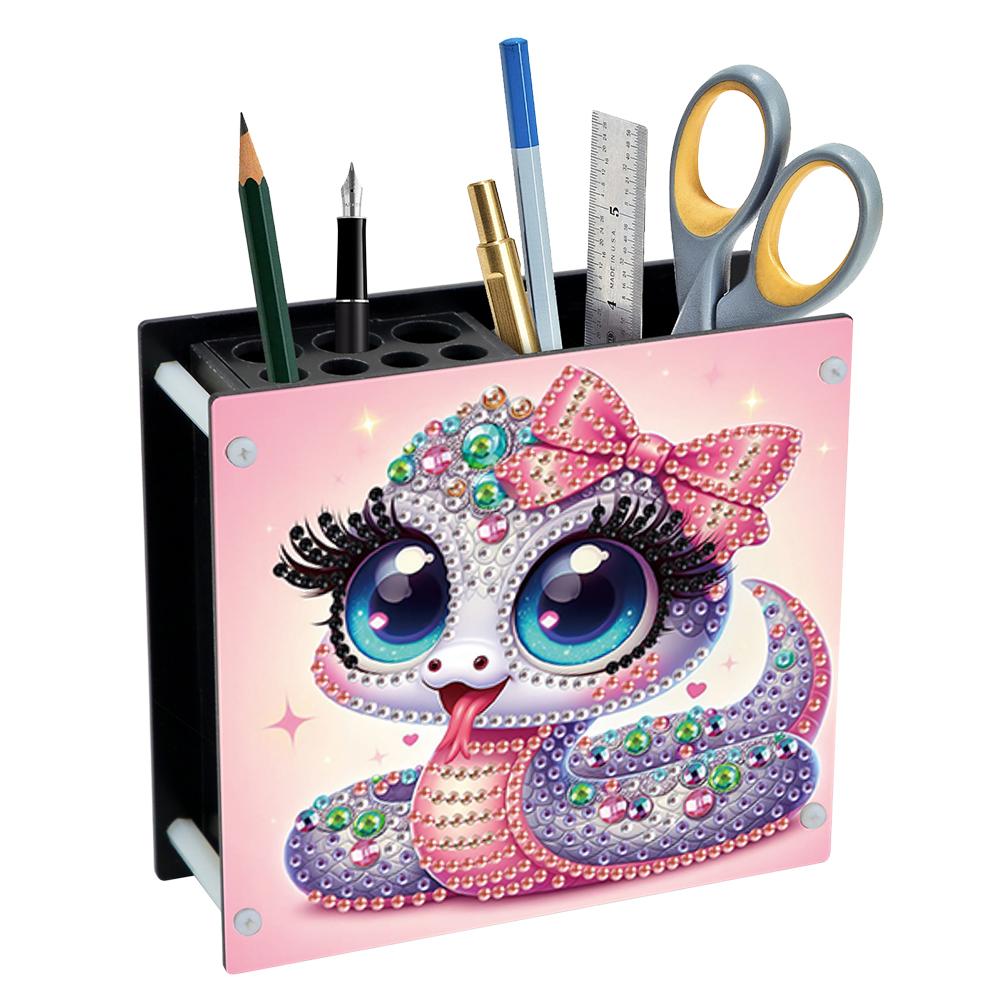 DIY Diamond Painting Kit Special Shape Diamond Pen Container Office Supplies Storage Box Rhinestone Art Desk Organizer for Desk