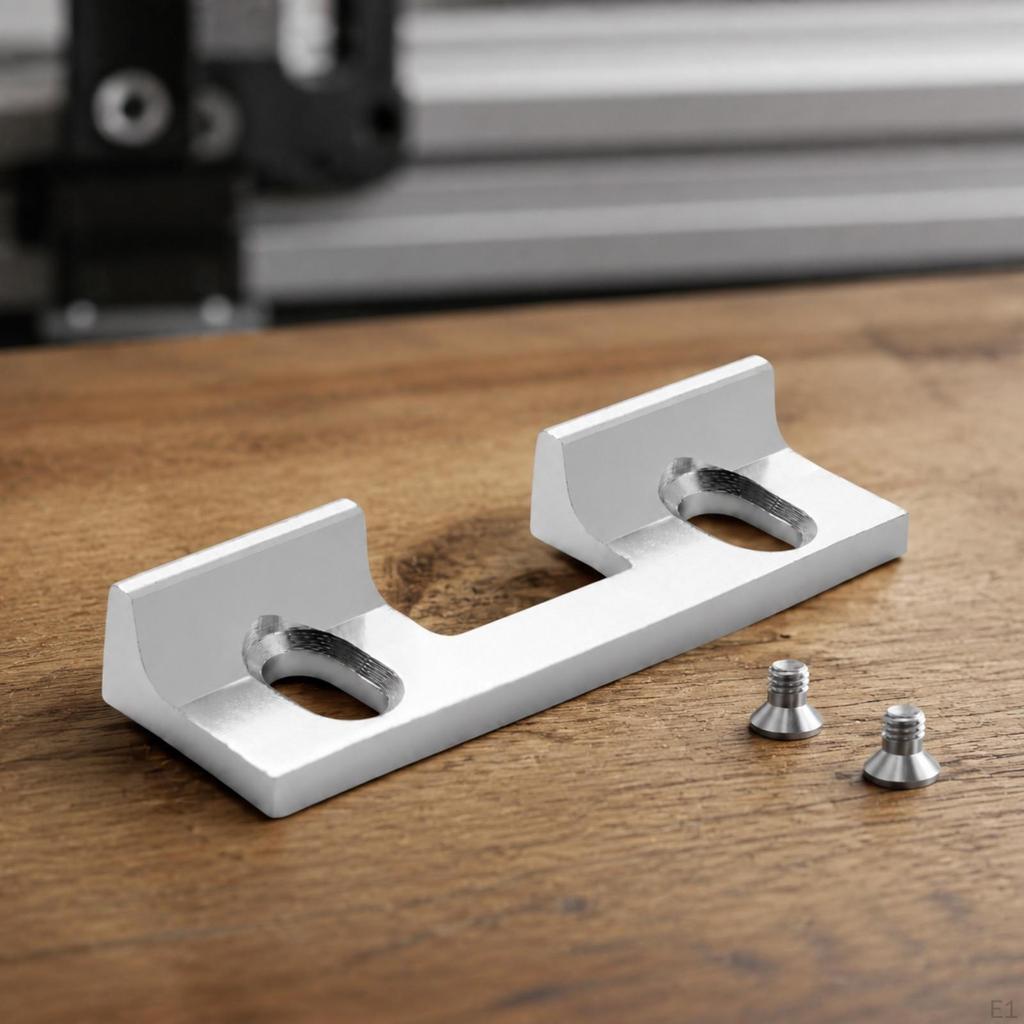 Retrofit Door Latch Plate with Screws | Polished Aluminum Alloy, Adjustable Plate, for Home