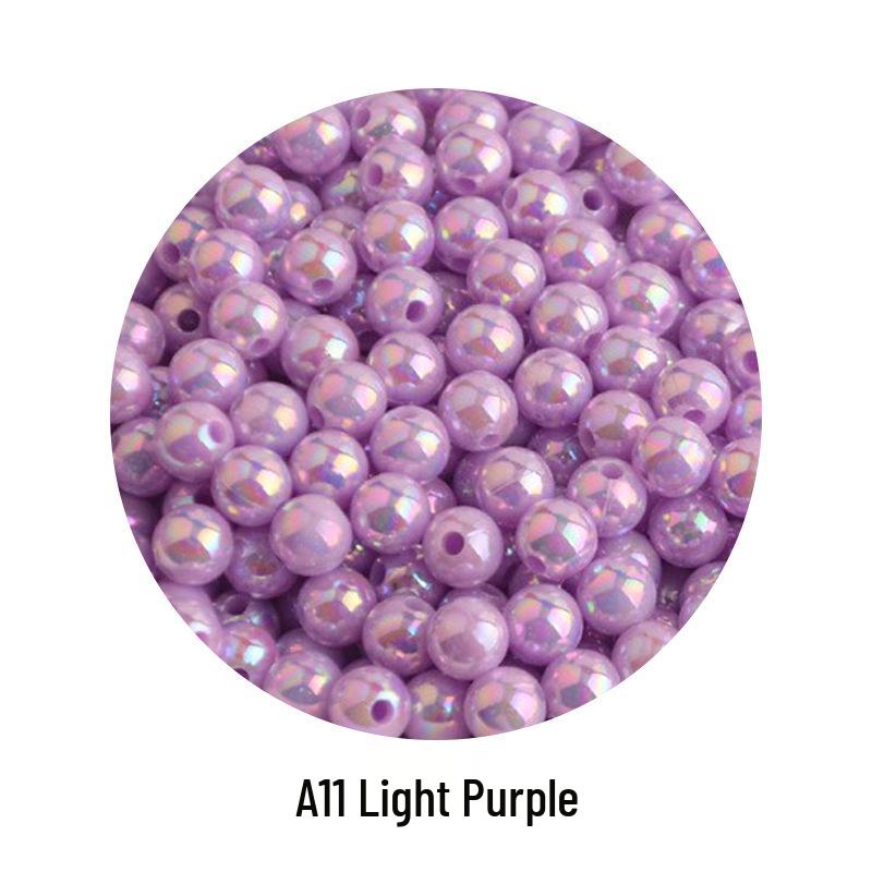 Iridescent AB Color Bubble Beads – Handmade for DIY Bracelets, Wedding Dress Accessories, and Imitation Pearls