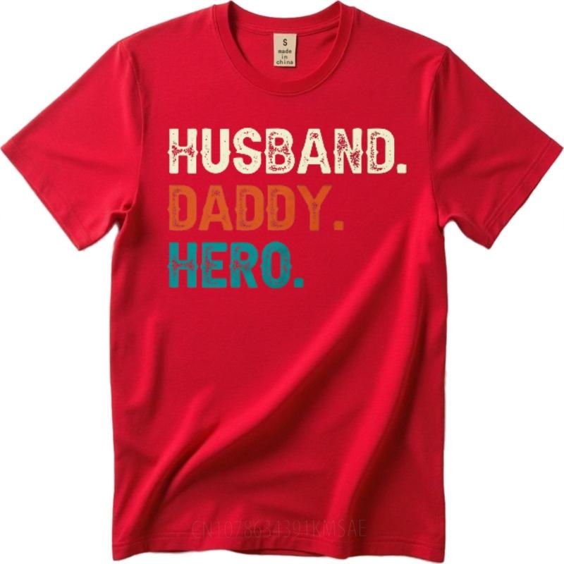 

Short Sleeve Shirt Breathable Women Oneck tshirt Daily Wear Husband Daddy Hero Retro For man Tee shirt Oversized Tshirt S