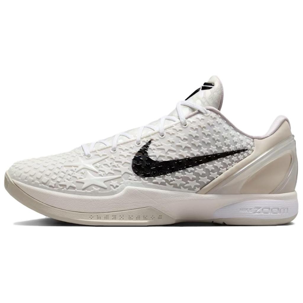 Nike נעלי סניקרס יוניסקס Zoom Kobe 6 Protro אולסטאר - מפרש קרם שחור עצם בהיר FQ3546-100