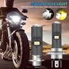 6000Lumen P15D H4 Motorcycle LED Spot Light Aluminum Alloy Lens Headlight Scooter Motorbike Bulb Dual Color DRL Hi/Lo Beam Light