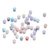 10g 4/6mm Acrylic Aurora Spacer Beads Gradient AB Color Imitation Pearl Round Bead for DIY Bracelet Jewelry Accessories
