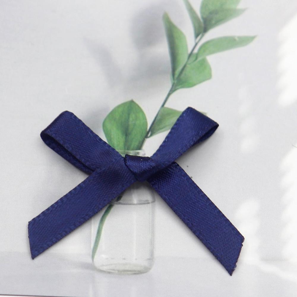 0,6 cm polyesterová stuha, ručně vázaná malá mašle, DIY oděvní doplňky, barevná popruhová mašle