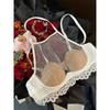 Outfitgirl Light Diamond Crop Top Short Vest Summer Sexy Style Halterneck Strap Crop Top Sling Net Red Intimates
