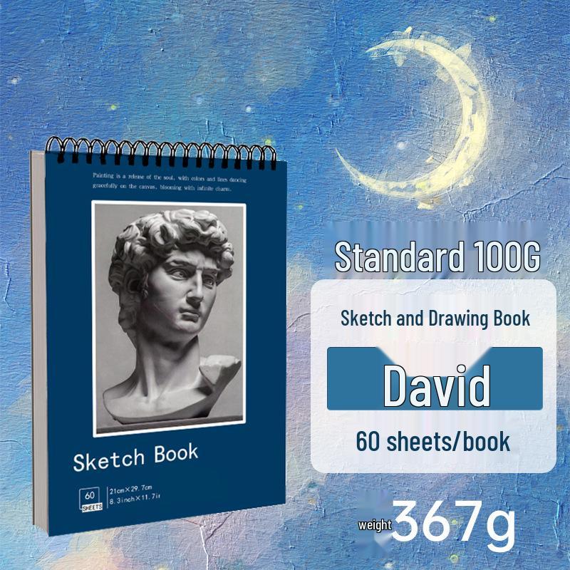 Thickened A4 Cross-border Sketchbook for Art Students: Blank Drawing Book for Pencil and Color