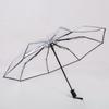 Simple Windproof Transparent Automatic Umbrella Rainproof Clear Clear Rain Umbrella Thick Portable Folding Sun Umbrella Women