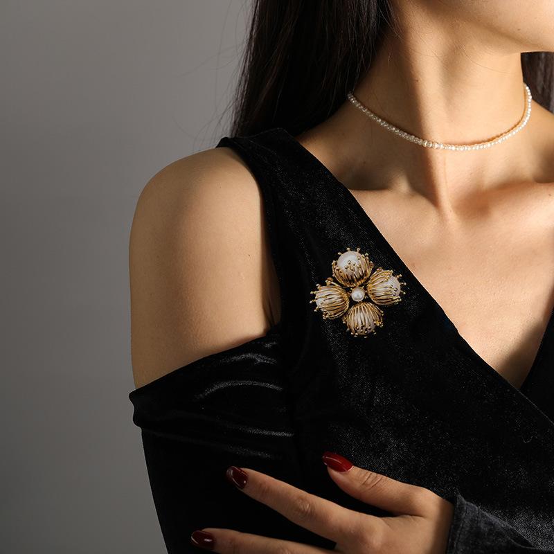 Senior brože Květinové Brože Odznaky pro ženy Přívěsek Módní brože Šperky