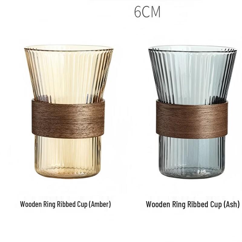 Darian Ribbed Glass Cup