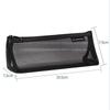 Stylish Nylon Mesh Pencil Case Solid Color with Zipper Stationery Bag Large Capacity Storage Bag Multi-Purpose Use
