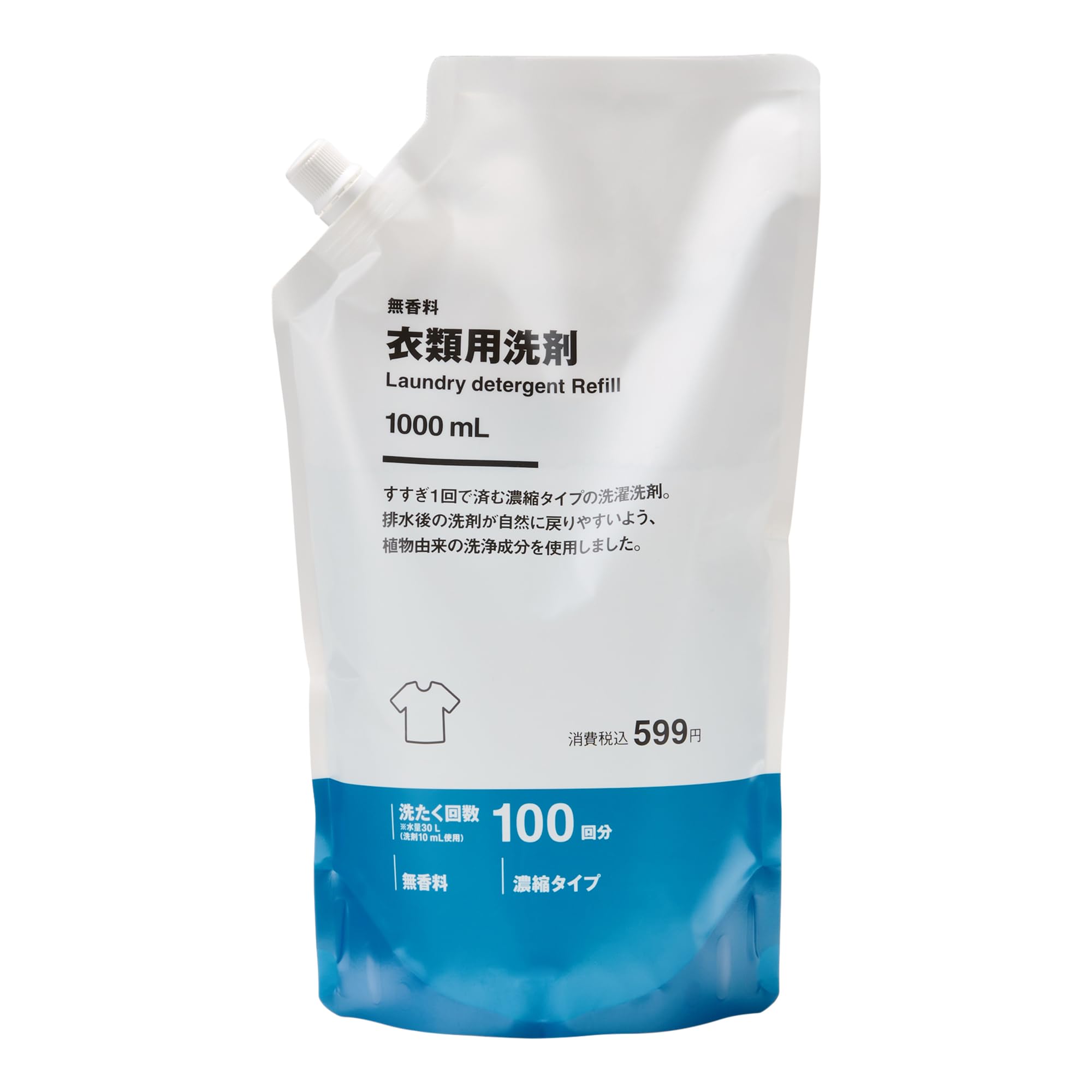 MUJI Стиральный порошок 84419010 Сменный блок, 1000 мл,