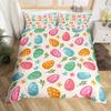 Easter Egs Soft Duvet Cover Easter Beding Set,Rabit Tail Warm Comforter Cover Lovely Carton Rabit Pet Animal Comfortable Quilt Cover Single Quen