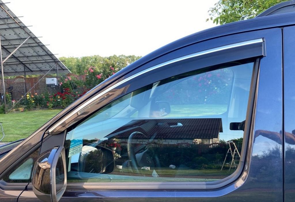 

Ветровики с хромом (4 шт, Sunplex Chrome) для Volkswagen Caddy 2020- гг