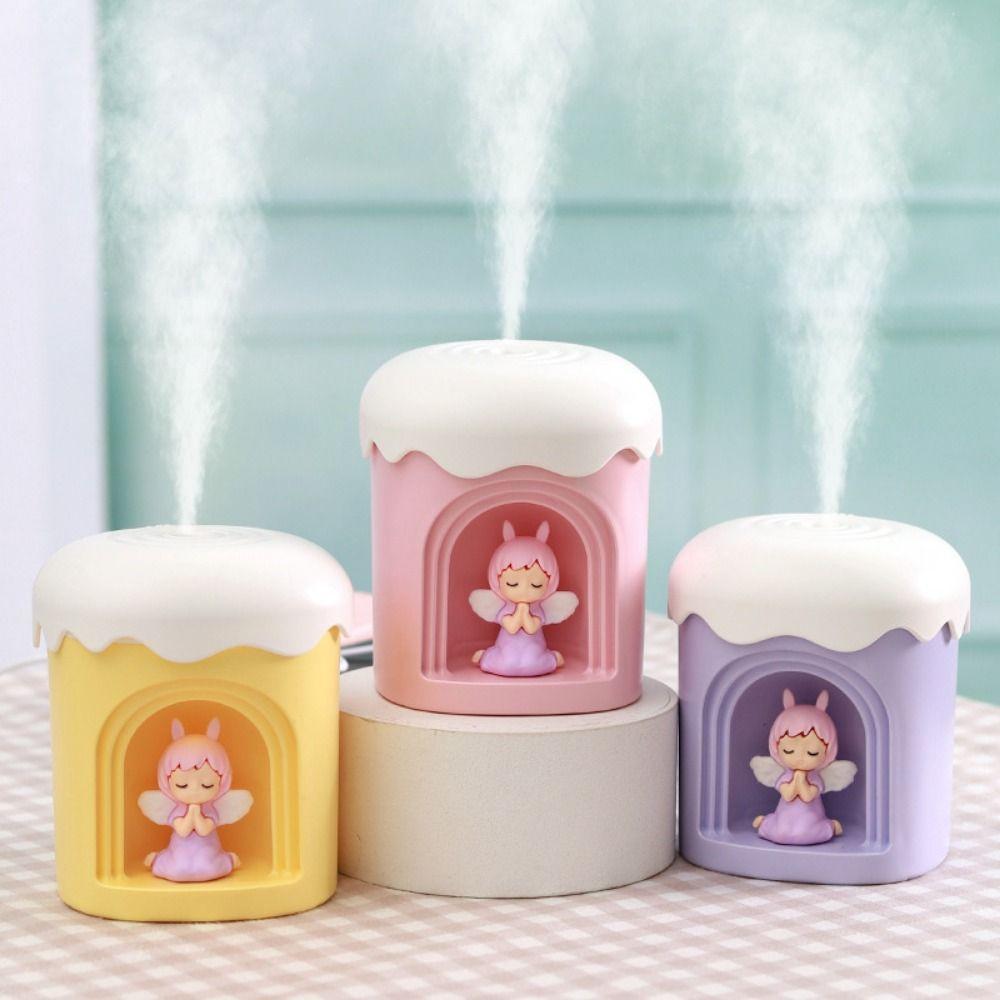 

Simple Mini Cute Humidifier Creative Cute Girl Air Humidifier Cartoon Girl Air Purifier Home Decor жовтий