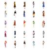 50 Pictures of Cute Girls' Various Outfit Stickers for Casual Ins Feng Forest Style Outfits Without Repeating Stickers