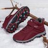 Men's and Women's Winter Fur One Thickened Padded Waterproof Comfortable Warm Cold Lightweight Hiking Waterproof Non-slip Snow Boots