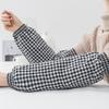 Strapazierfähige Baumwoll-Karo-Armstulpen für Herbst/Winter - Schmutzabweisend, Elastisch, Lockerer Sitz für Zuhause und Arbeitsschutz