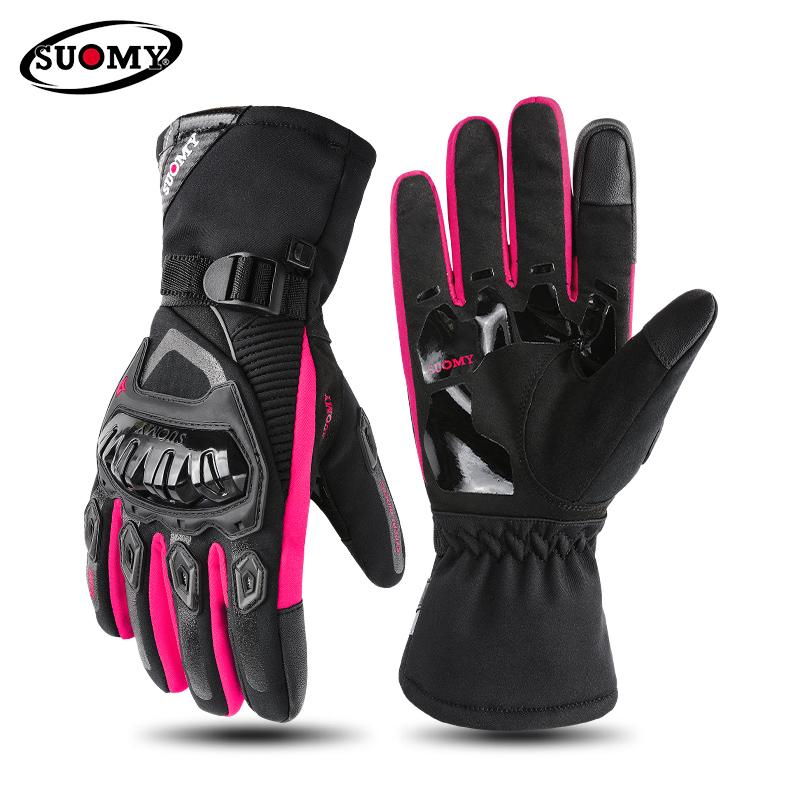 SUOMY Winter Waterproof Guantes Moto Motorcycle Gloves Men Women Autumn Motocross Biker Glove Touch Screen Cycling Luvas M-XXL