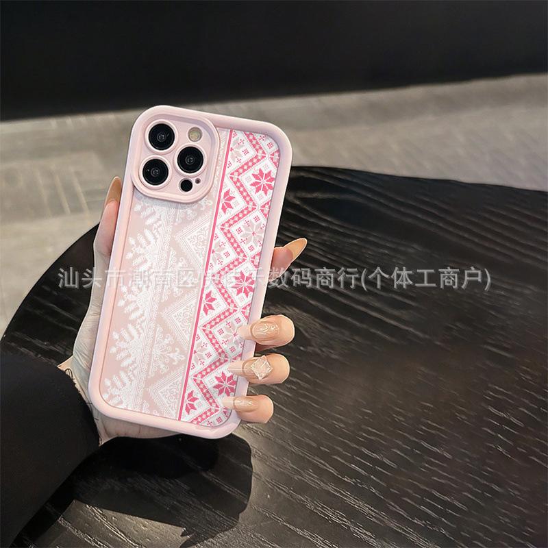 Totem element pattern is suitable for iPhone case iPhone11/12/13/14/15/16/17 anti-drop and dustproof