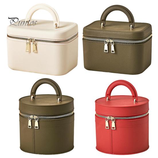 Travel Toiletry Bag with Handle Large Capacity Zipper Closure Waterproof Portable Cosmetic Bag Makeup Organizer