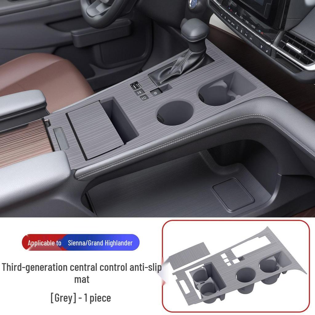 Toyota Sienna Center Console Silicone Anti-Slip Dashboard Mat