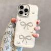 Pearl Bow Bracelet Is Suitable for Apple 16 Shell Pattern Mobile Phone Case 13promax Premium Sense 14 New Women's 15.