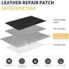 Black Leather Tape Leather DIY Repair Patch Tape Self Adhesive Leather Repair for Furniture Couch Sofa Car Seats Office Use Chair
