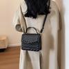 Stylish Korean Style Shoulder Crossbody Bag Trendy Vintage Mini Square Purse For Women