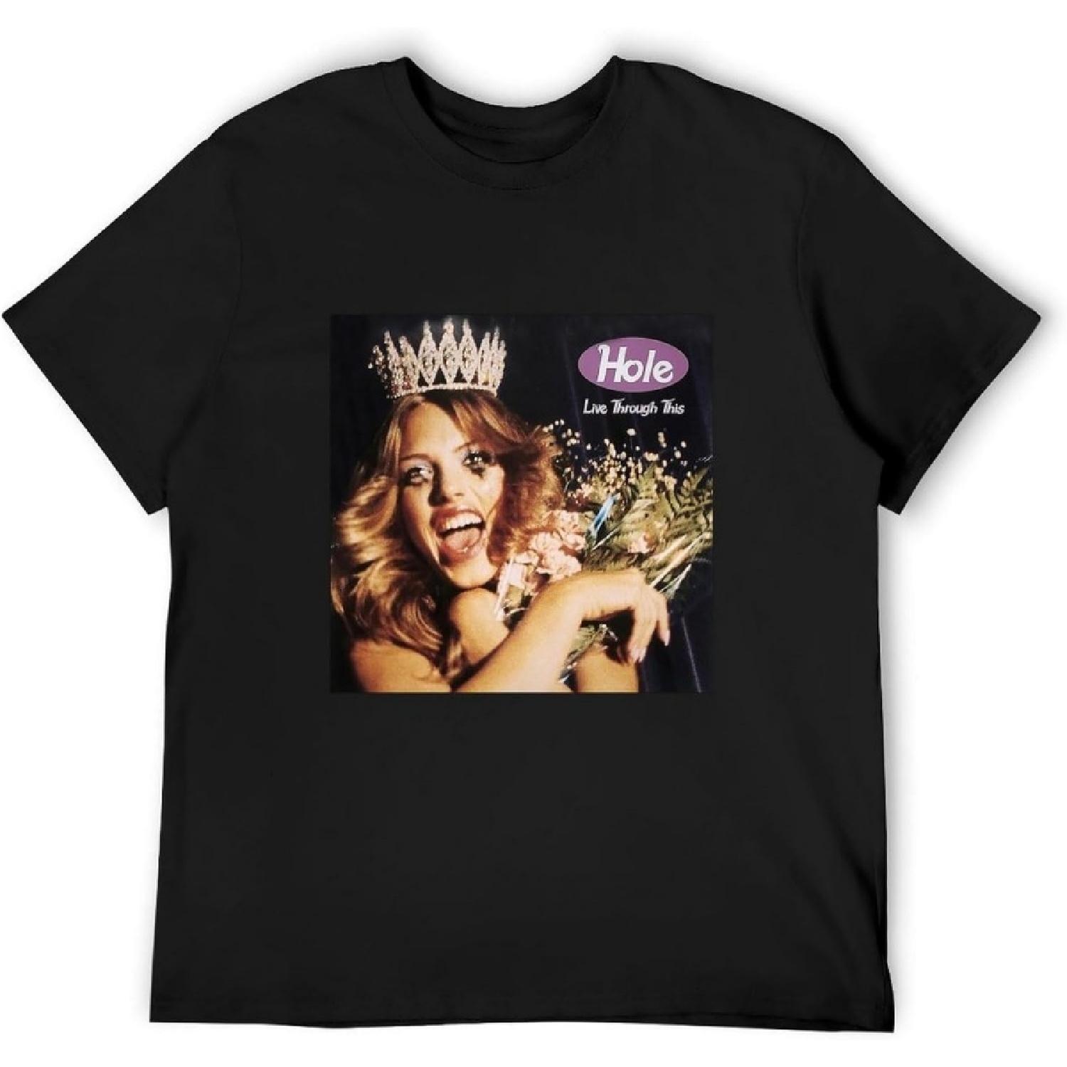 RAT-MAKING Men s NWT Hole Live Through This American Rock Band Album Music Art Size S-4Xl T-Shirts Black XXXXXL разноцветный