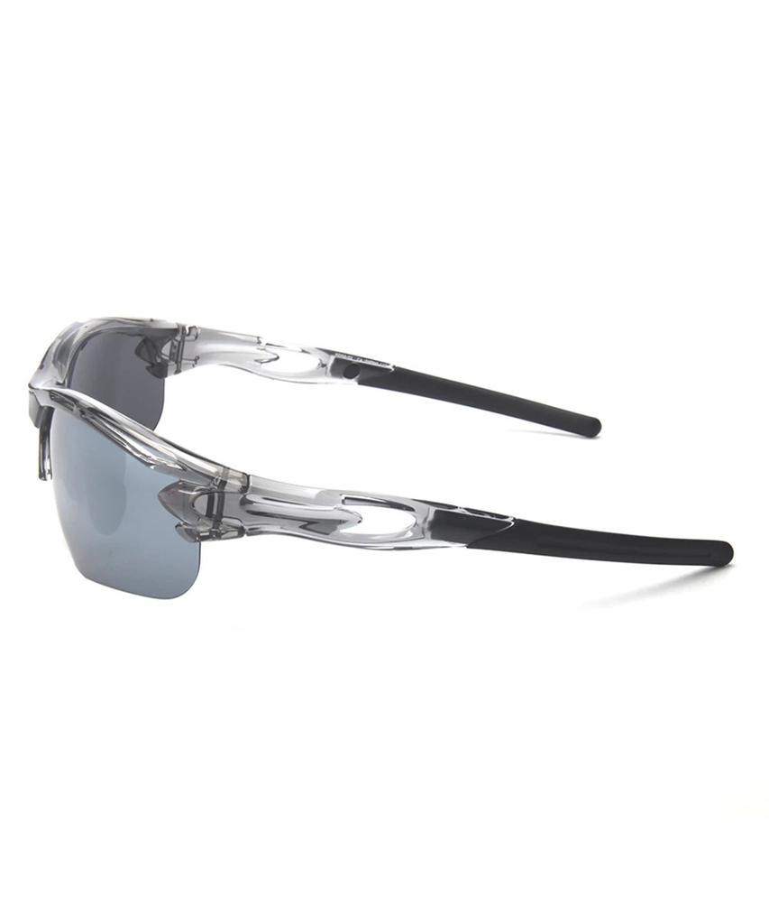 Meleusibaendeu Kd02 Polarized Goggle-Style Sports Sunglasses Gray