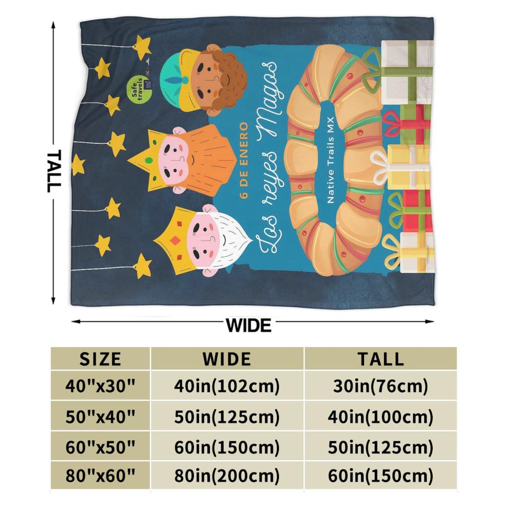 Día de los Reyes Magos Gift Blanket For Men Women Super Soft Cozy Throw Blankets for Bed 50x60 Inches Multi-size