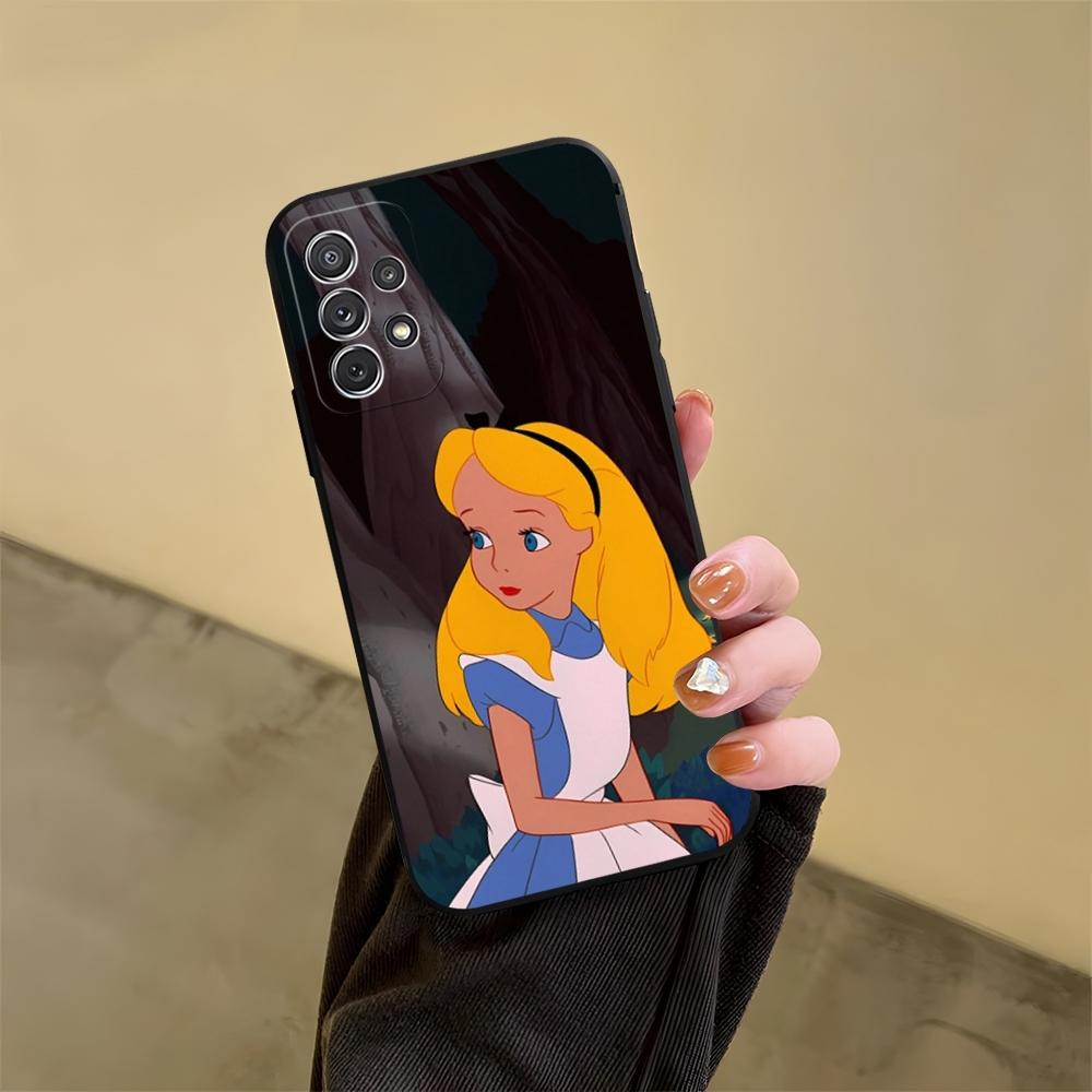 Alice in Wonderland Phone Case for Samsung Galaxy S23 S24 S20 S21 S22 Ultra Fe Plus M54 A34 A54 A24 A52 A53 Coque