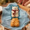 Kitchen Gifts for Bakers Christmas Mini Pie Mold, 3D Relief Embossed Hand Baking Gadgets Reusable DIY Dough Press Mold Holiday Party Molds