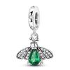 New 925 Silver Four-Leaf Clover Tree of Life Heart Charm Pendant Fit Bracelet DIY Women Jewelry Gift