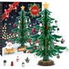 LIHAO Christmas Advent Calendar, 24 Days Tabletop Christmas Tree Countdown Calendar with 24PCS Ornaments for Boys Girls Kids Party Favors, Classroom