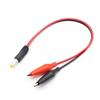 DC Red/Black Male & Female To Alligator Clip Battery Charging & Test Cable, 5.5x2.1 Connector