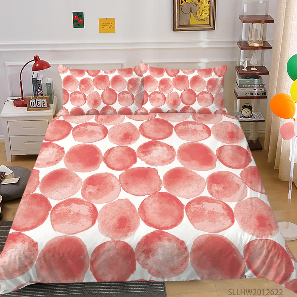 Lenjerie de pat grafică 3D Model colorat Husă de pilota și fată de pernă 2 sau 3 bucăți de țesătură din microfibră cu fermoar Lavabil Super moale Decorare pentru casă