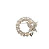 Luxury Minimalist Butterfly Pearl Brooch - Versatile Alloy Pin & Corsage Accessory