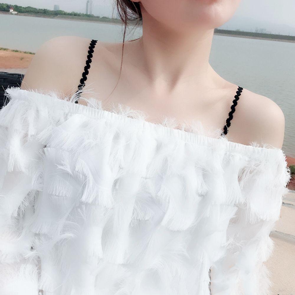 Non-slip Lace Cross Solid Color Pectoral Girdle Adjustable Bra Belt Shoulder Straps Bra Straps