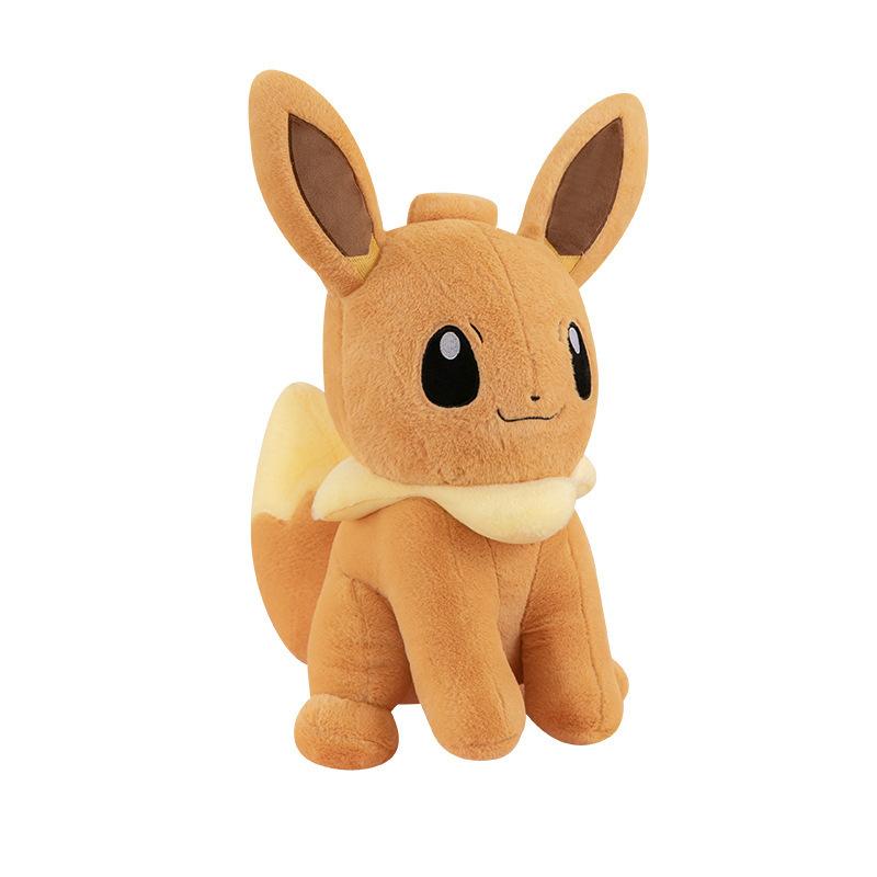 Juguetes de peluche de Pokémon Eevee al por mayor, almohada, zorro, elfo, muñeca, muñeca de compañía para niños