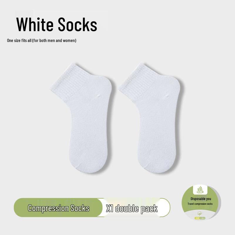 Κάλτσες Συμπίεσης Μίας Χρήσης Unisex - Μέχρι τη Μέση της Κνήμης, Απορροφητικές Ιδρώτα, Ιδανικές για Επαγγελματικά Ταξίδια & Ταξίδια