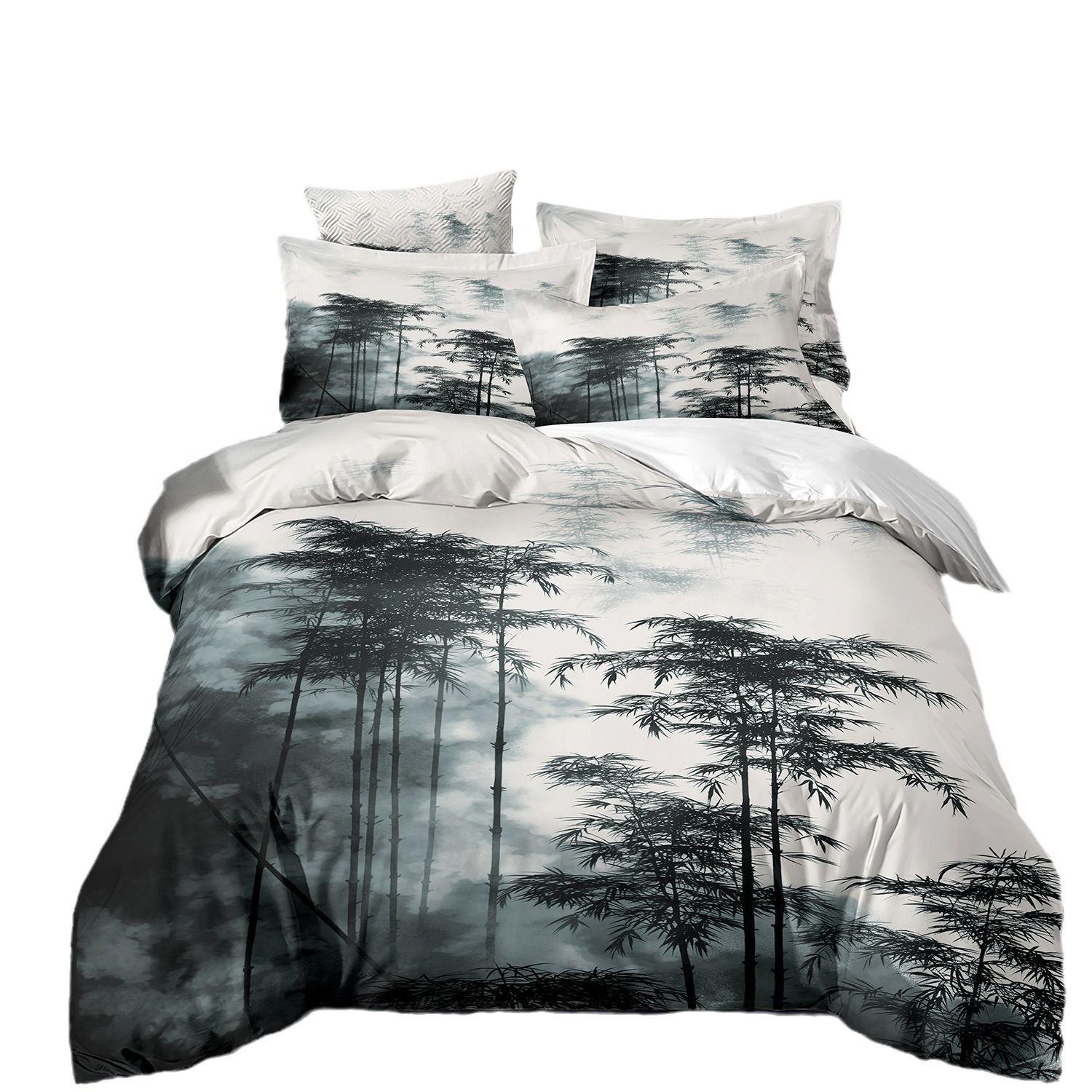 

Watercolor Flower Duvet Cover Floral Leaves Bedding Set Flower Double Quilt Cover Single Twin Double Queen King For Women 135x200cm 2pcs