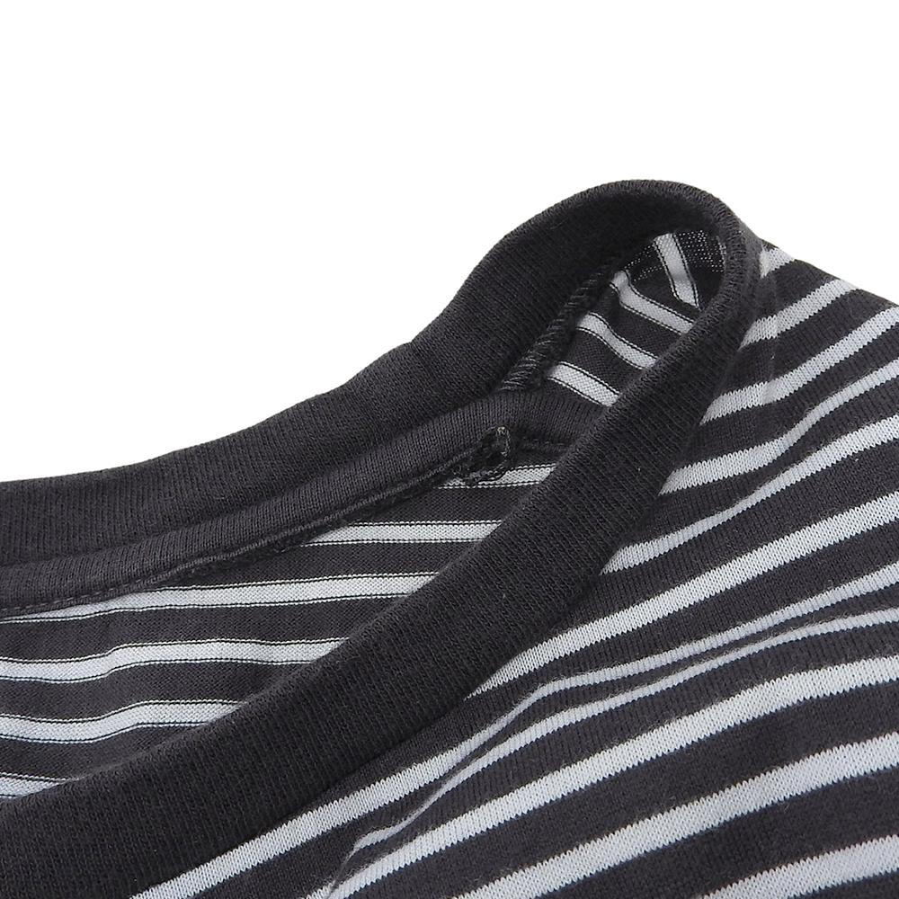 Saint Laurent Paris Gradient Stripe T-Shirt, Women's, White X Black, Size XS, 644057, 2020 Tops XS White / blackUsed