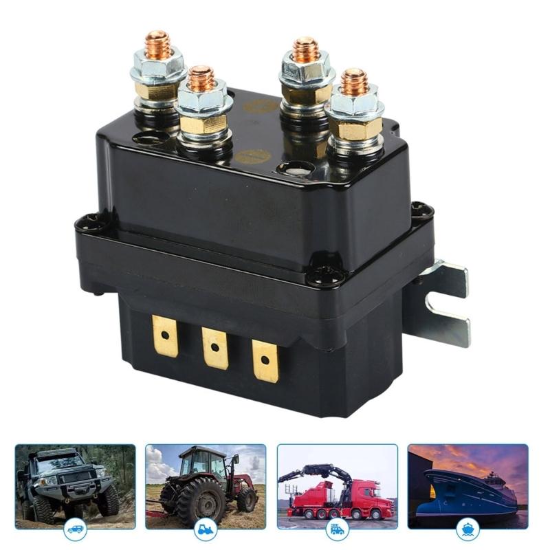 250A 12V Electric Winch Relays Solenoid Relays For Off Road Vehicles Copper Construction High Current Transmission