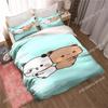 Bubu Dudu Carton Adorable Lovely Bear Kawai Beding Set 3D Printed Suitable for Bedrom Soft Duvet Cover Set With Pilowcases Home Textile